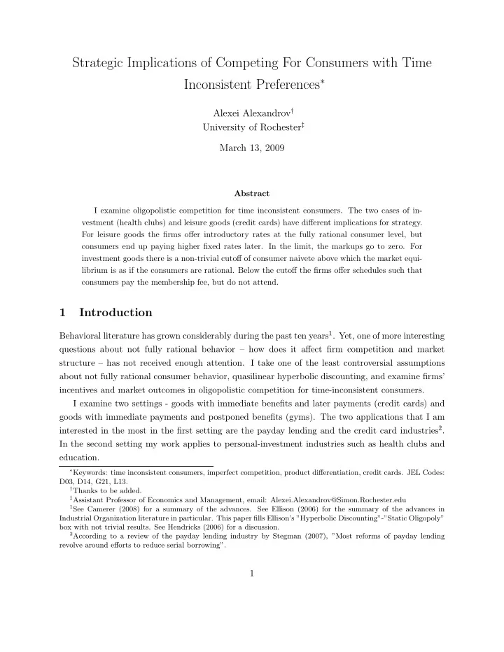 strategic implications of competing for consumers with