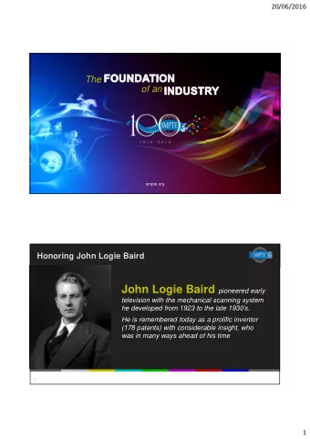 Baird lobbied for post-war standardization of his 1000-line  electronic color television