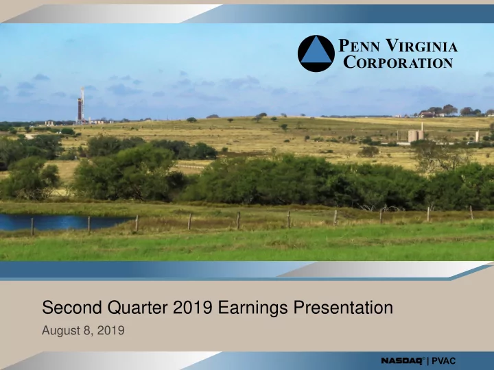 second quarter 2019 earnings presentation