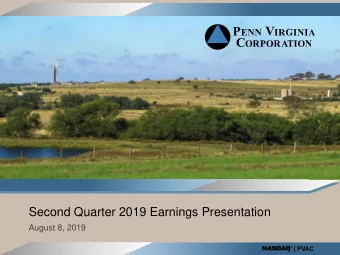 Second Quarter 2019 Earnings Presentation  August 8, 2019  Forward-Looking and Cautionary