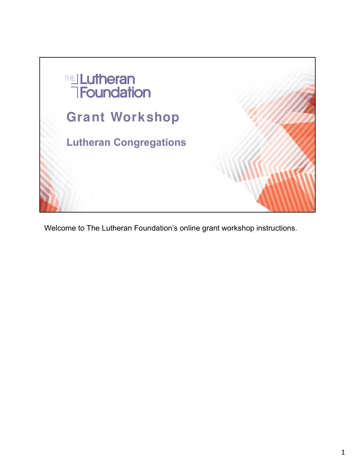grant workshop