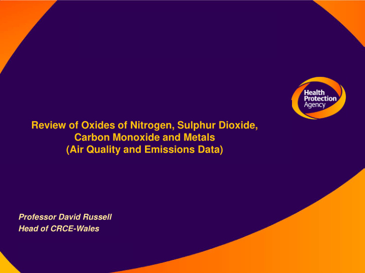 review of oxides of nitrogen sulphur dioxide carbon