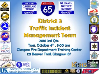 121 Beaver Trail, Glasgow KY Agenda  Oct. 4 th 2016  Welcome / Introductions  Renewed