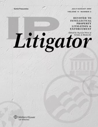 Litigator  Edited by the Law Firm of  Grimes &amp; Battersby  The USPTO as a Forum for Resolving