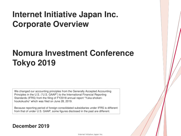 internet initiative japan inc corporate overview nomura
