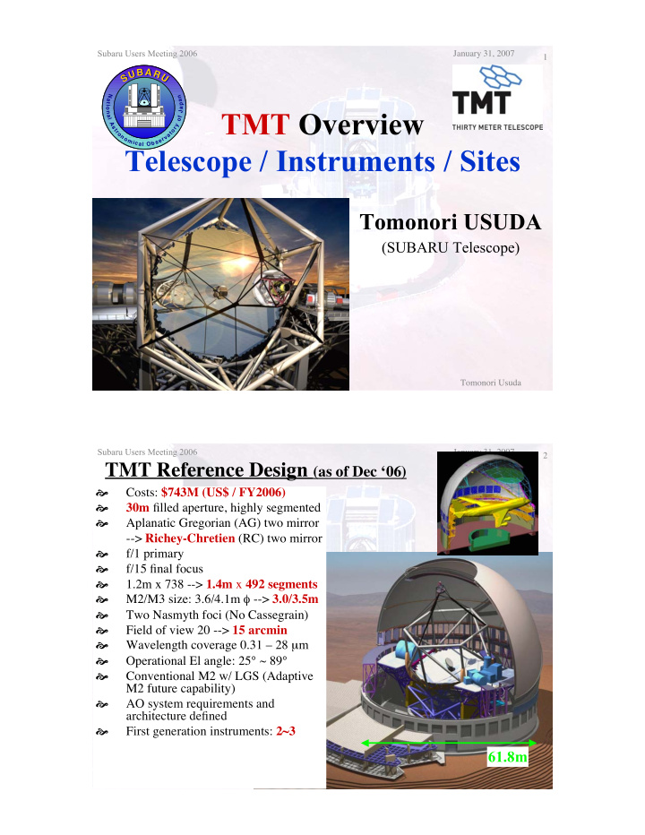 tmt overview