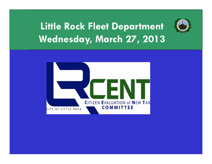 little rock fleet department wednesday march 27 2013 2012