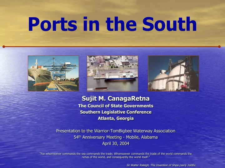ports in the south