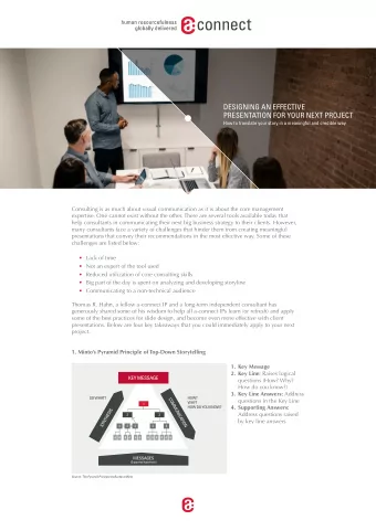 DESIGNING AN EFFECTIVE  PRESENTATION FOR YOUR NEXT PROJECT  How to translate your story in a