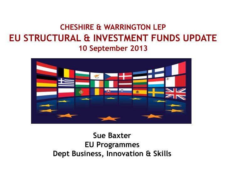 eu structural investment funds update