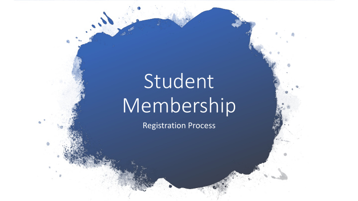 student membership