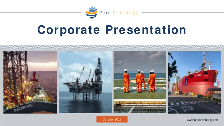 corporate presentation