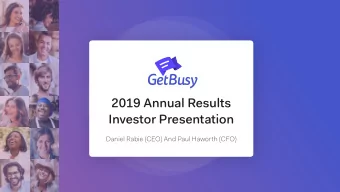 2019 Annual Results  Investor Presentation  Daniel Rabie (CEO) And Paul Haworth (CFO)  3  Daniel