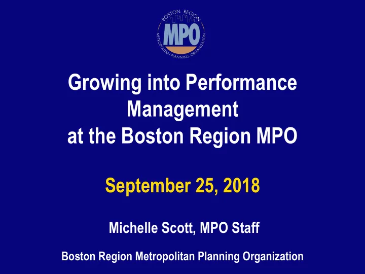 at the boston region mpo
