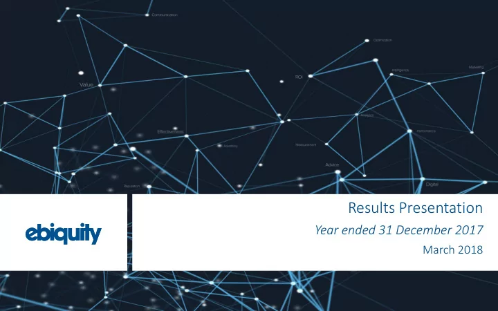 results presentation