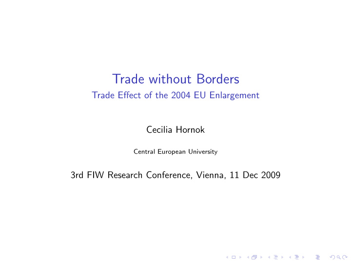 trade without borders