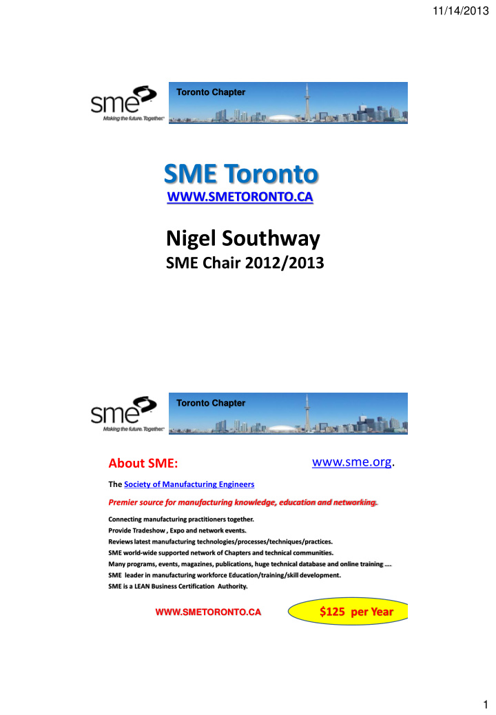 sme toronto