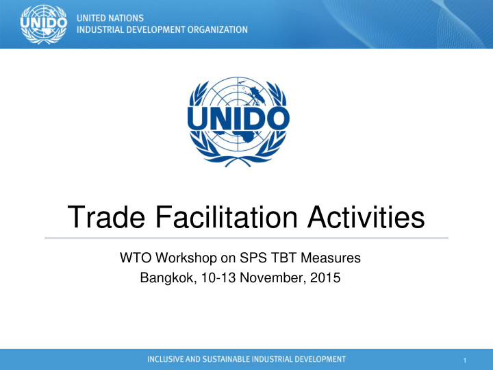 trade facilitation activities