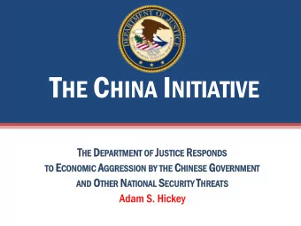 PRC RC T HRE HREATS T O A CADEMIA  1) Theft of trade secrets, sensitive (controlled)  technology,