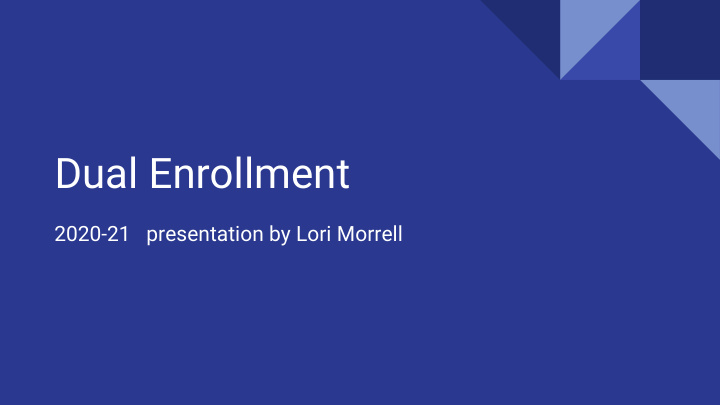 dual enrollment
