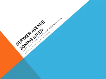 27 blocks  Just under one mile long  Transit corridor (Route 75 and Route 62)  EXISTING
