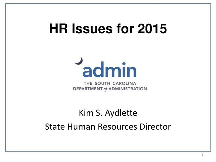 hr issues for 2015