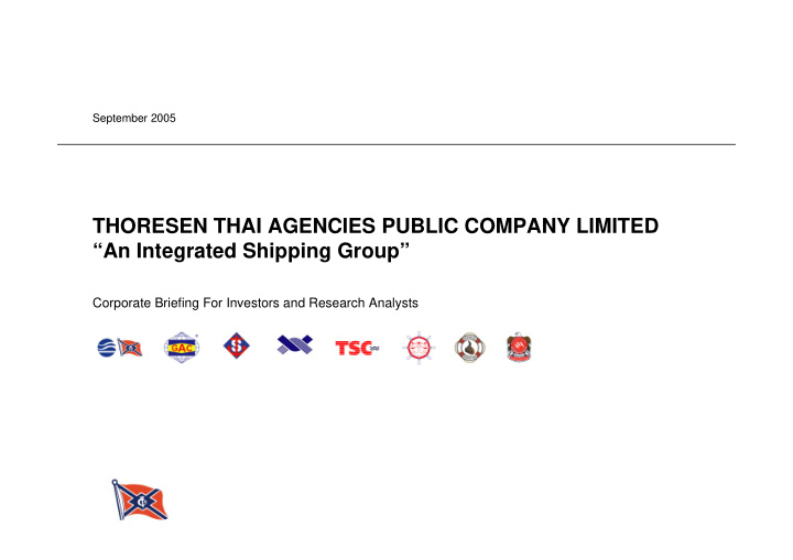 thoresen thai agencies public company limited an