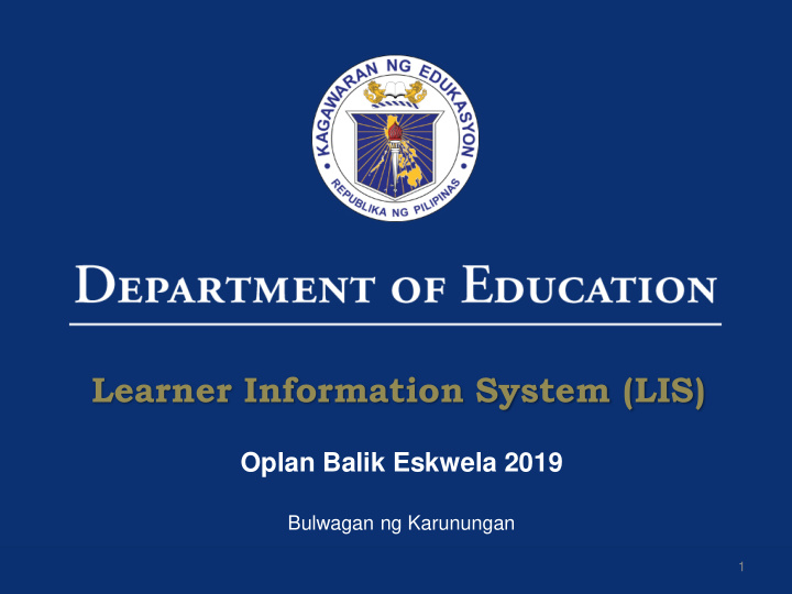 learner information system lis