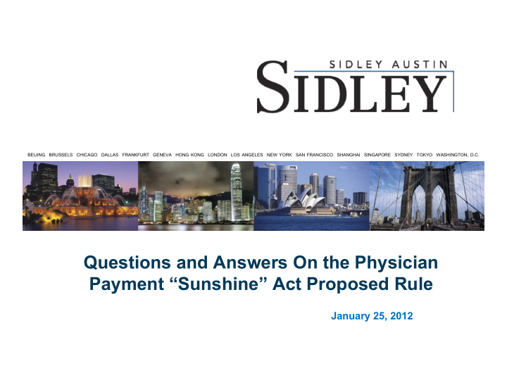 questions and answers on the physician q y payment
