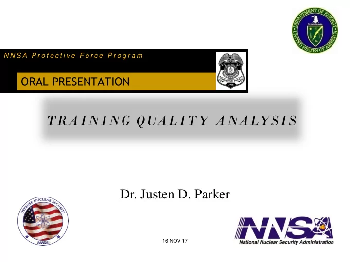 dr justen d parker
