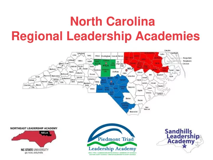 regional leadership academies why regional leadership