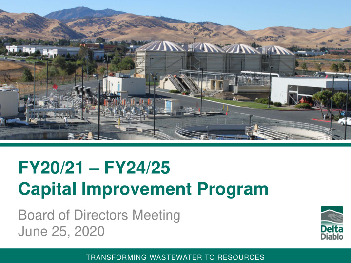 fy20 21 fy24 25 capital improvement program