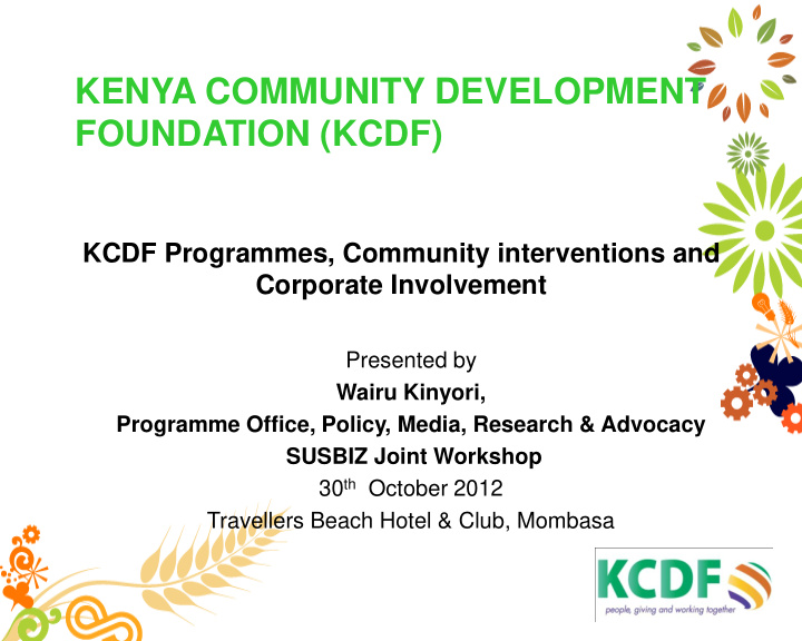kenya community development