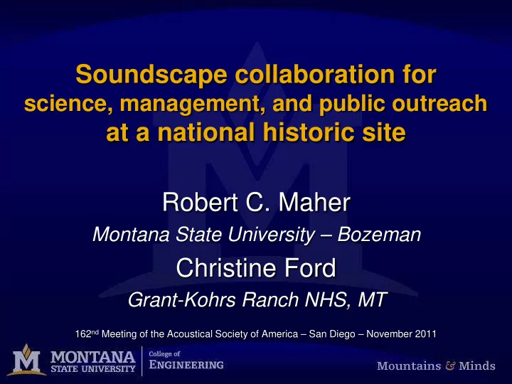 soundscape collaboration for