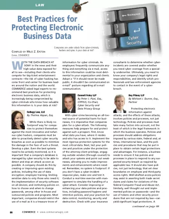 W  ITH THE DATA BREACH AT  information for cyber criminals. As  consultants to determine whether