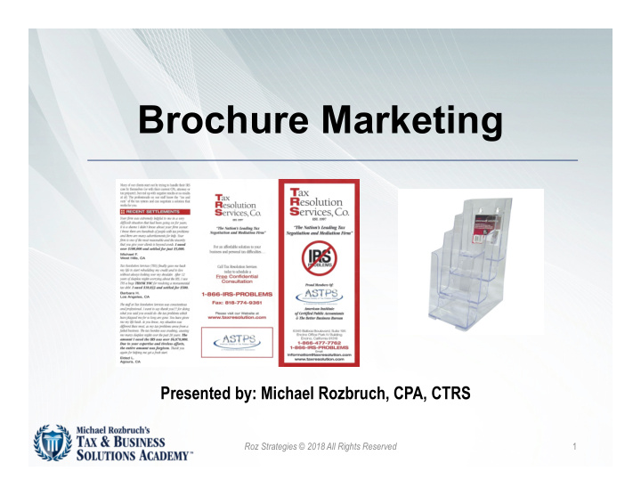brochure marketing