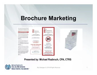 Brochure Marketing