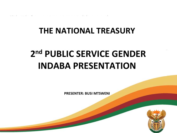 2 nd public service gender indaba presentation