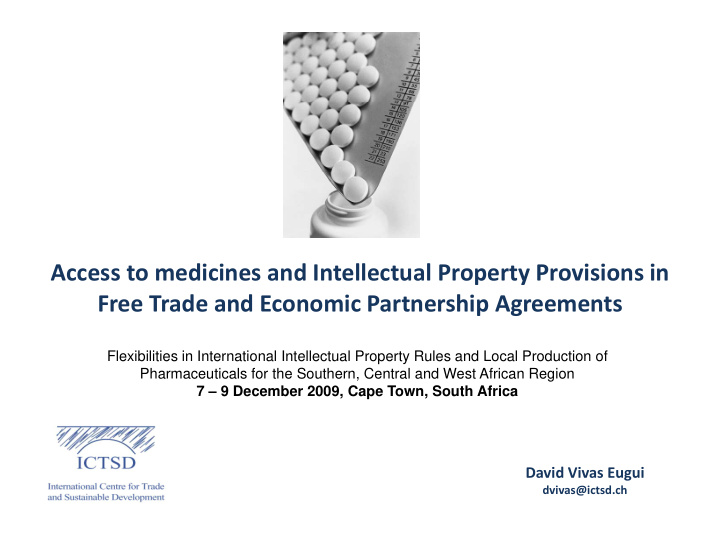 access to medicines and intellectual property provisions