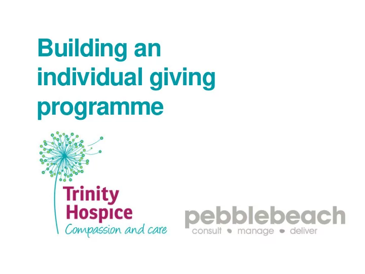 programme background