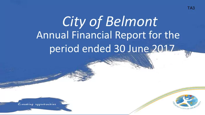 city of belmont