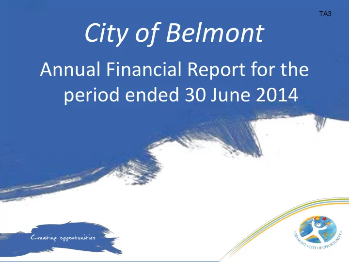 city of belmont
