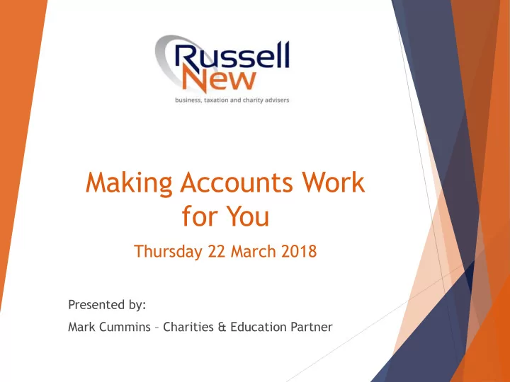 making accounts work