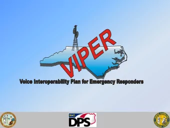 VIPER  Tactical  Strategic  Statewide  Fixed &amp; Portable  System  Temporary solution for