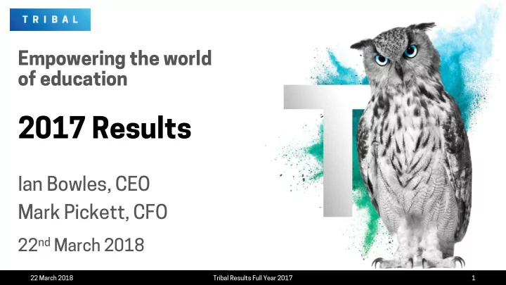 2017 results