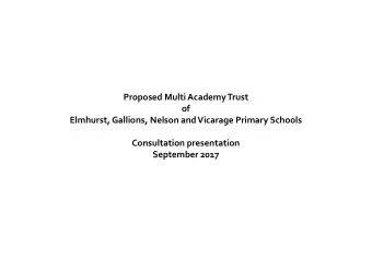 September 2017  The educational landscape  Page 2  Newham MAT Sept  2017  What is the proposal ?