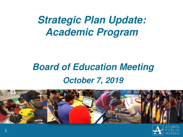 strategic plan update