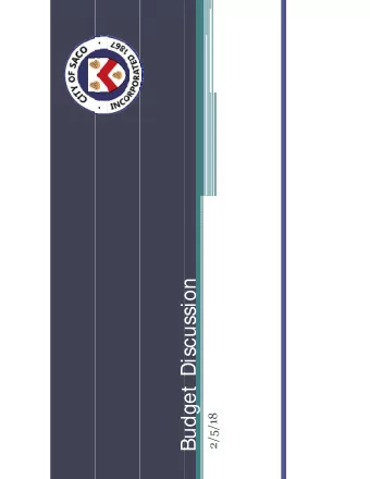 Budget Discussion  Budget Discussion  2/5/18  Agenda   CAFR Review   Budget Directive