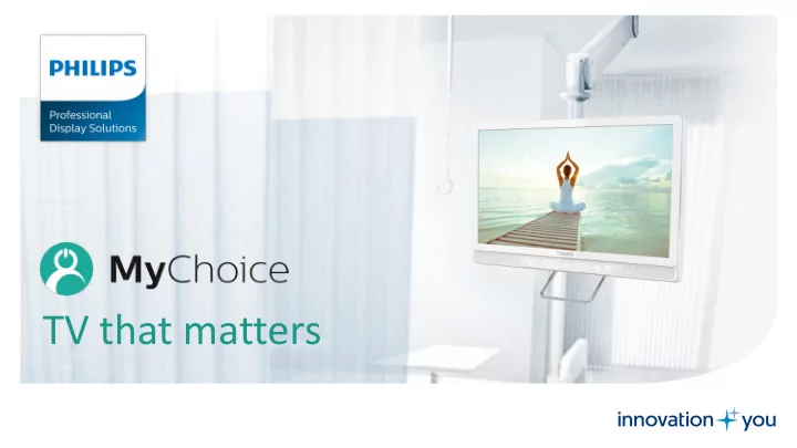 tv that matters case study poland see annex