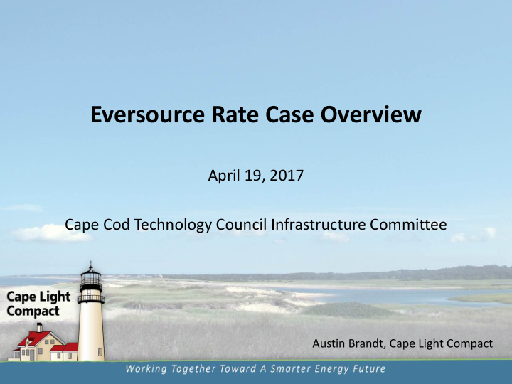 eversource rate case overview